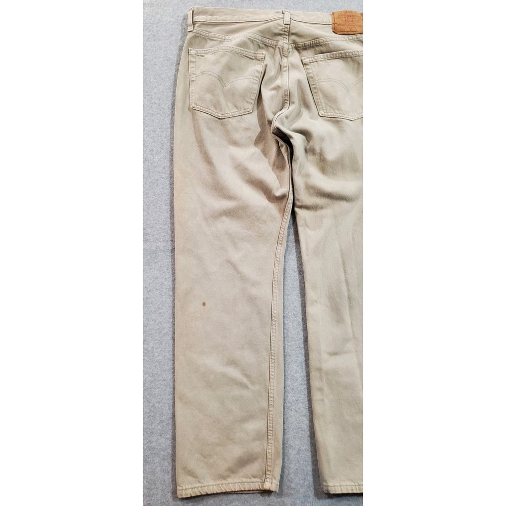 Vintage‎ Levis 511 Mens Beige Jeans 38x32 Y2K - Picture 10 of 16